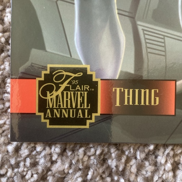 1995 FLAIR PRINTS "THING" #290 MARVEL COMIC JUMBO CARD - Picture 3 of 8